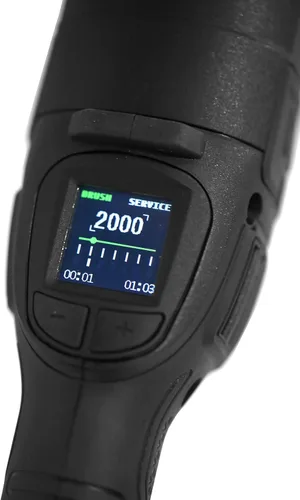 Vista 3 de WEN Pulidora de doble acción, grado profesional de 5 pulgadas, 8 amperios con interruptor de paleta, tiro de 0.591 in y pantalla LED (AA6158)