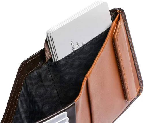 Vista 4 de Bellroy Cartera para monedas cartera delgada para monedas diseño de cuero flexible capacidad para 4-8 tarjetas bolsa de cierre magnético