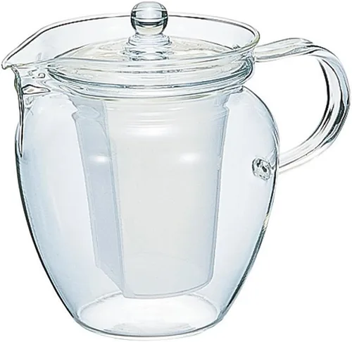 Vista 7 de Hario Cha Cha "Natsume" - Tetera (12.2 fl oz), transparente