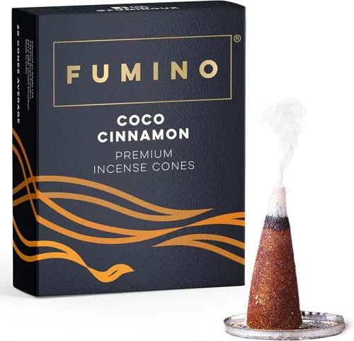 Vista 19 de Fumino® Conos de incienso fresco Autumn Breeze 20 por caja, fragancia Masala Agarbatti Joss para relajación y meditación, decoración del hogar