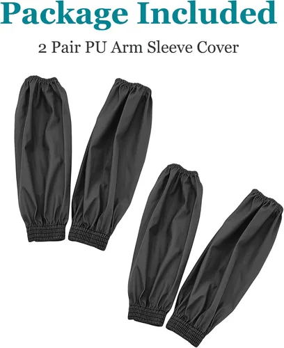 Vista 7 de Yzurbu Fundas para brazos, protector de poliuretano para brazo con puños elásticos, impermeable, resistente al aceite, resistente al ácido