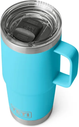 Vista 19 de YETI - Vaso de viaje Rambler de 20 onzas, de acero inoxidable, aislada al vacío con tapa fuerte Stronghold Blanco