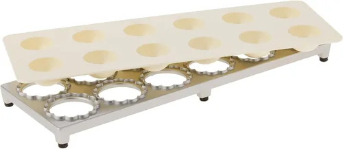 Vista 4 de Fox Run Máquina para Hacer Ravioles en Forma de Flor, de Aluminio, Hace 12 Ravioles en Forma de Flor de 1.5