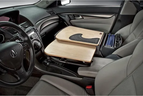Vista 8 de Escritorio AutoExec GripMaster para automóvil, computadora para coche (acabado antiguo)., talla única , Birch