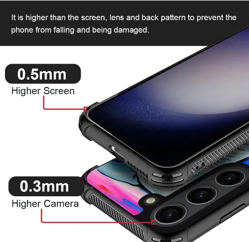 Vista 3 de Funda compatible con Samsung Galaxy S23, diseño de elefantes africanos, diseño increíble a prueba de golpes, antiarañazos, carcasa trasera