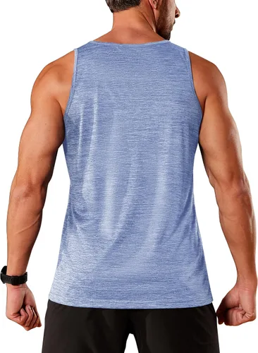 Vista 6 de TACVASEN Camisetas sin mangas para hombre de secado rápido para entrenamiento muscular atlético, gimnasio, culturismo, camiseta de rendimiento