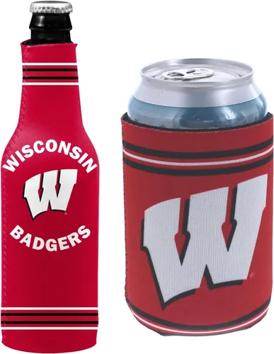 Vista 38 de College Team Color Logo Can & Bottle Holder Insulator Beverage Cooler Set