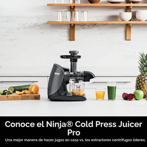 Vista 2 de Ninja JC101 Cold Press Pro Juicer, fácil de limpiar, 1ª generación, grafito