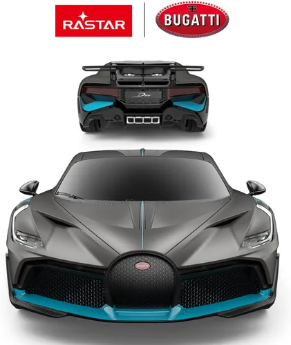 Vista 2 de RASTAR Bugatti - Auto a control remoto Bugatti Divo 1:24, auto de juguete Bugatti para niños y adultos
