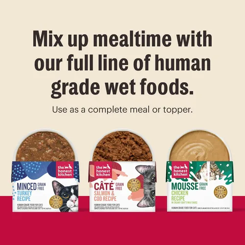Vista 7 de The Honest Kitchen Human Grade Câté - Alimento húmedo de paté de pollo sin granos, 5.5 onzas (paquete de 12)