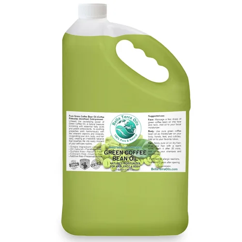 Vista 11 de Bella Terra Oils - Aceite de grano de café verde de 4 onzas - Rico en ácido quínico y lignanos, prensado en frío de auténticos granos de café