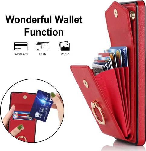 Vista 3 de Asuwish Funda de teléfono para Samsung Galaxy S20 FE 5G de 6.5 pulgadas con protector de pantalla de vidrio templado y anillo RFID tarjetero celular