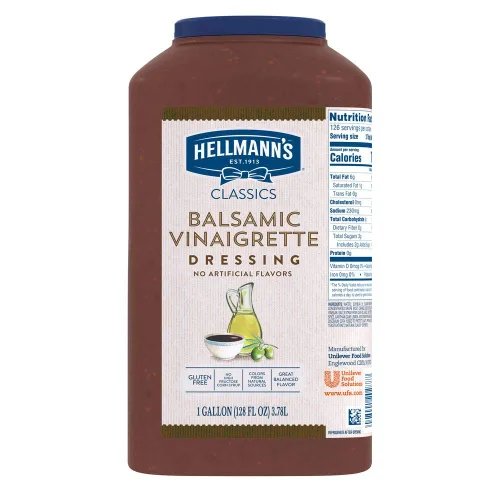 Vista 10 de Hellmann's Classics Balsámico Vinagreta Ensaladera de Vinagreta Control de Porciones Bolsitas Sin Gluten Sin Sabores Artificiales ni Jarabe de Maíz