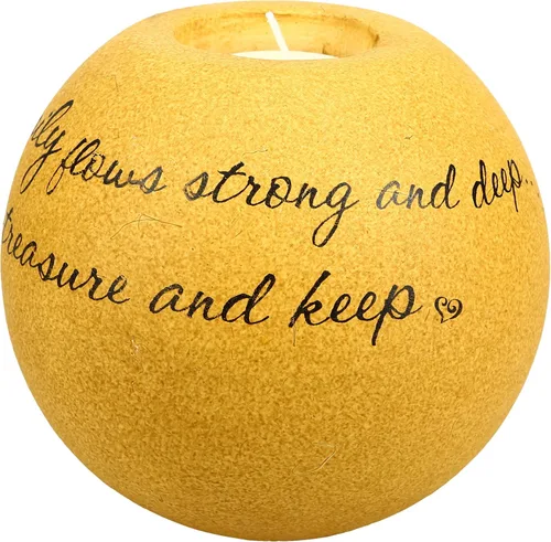 Vista 5 de Pavilion Gift Company 5676 Comfort Candles - Portavelas redondo de 5 pulgadas, familia