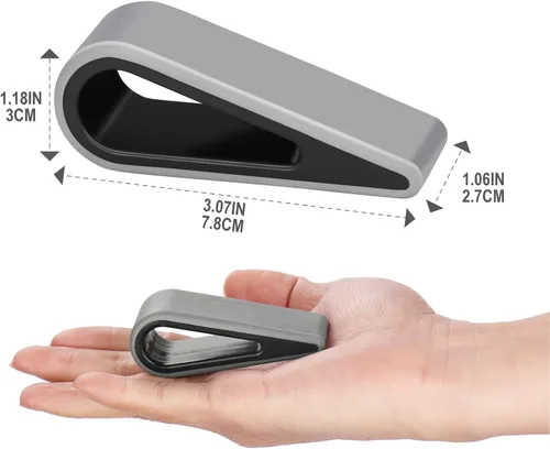 Vista 7 de SUPBEE Soporte universal para teclado de computadora portátil/computadora, [4 unidades] Soporte elevador de cuña inclinable de goma para escritorio