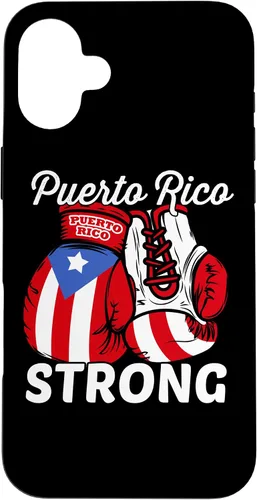 Vista 23 de Guantes de boxeo con la bandera de Puerto Rico para iPhone 16 Boricua Puerto Rican Pride Case