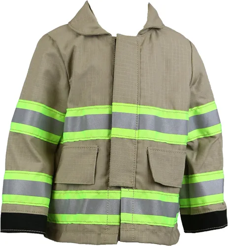 Vista 3 de Fully Involved Stitching Chaqueta personalizada de bombero para niños pequeños