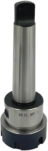 Vista 2 de ER20 Collet Adopter - Mango MT2 - Rosca de barra de tracción M10 x 1.5 - Acero para herramientas - Adaptador de pinza para fresadora