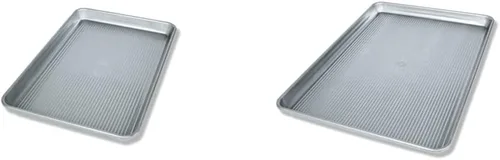Vista 9 de USA Pan - Bandeja para hornear antiadherente de acero aluminizado para rollos de gelatina