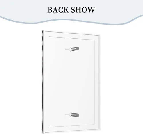 Vista 4 de Cubierta Decorativa de Interruptor de Luz con Ilusión Óptica Visual 3D, Cubierta de Placa de Pared de 1 Gang en Blanco sin Dispositivo, Cubiertas