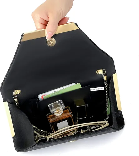 Vista 5 de Bolsos de mano para mujer, bolso de noche, sobre de hombro, para boda