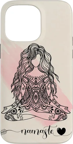 Vista 21 de Namaste Mandala Hippie Yoga Woman Meditation Spiritual Gift Case for iPhone 17