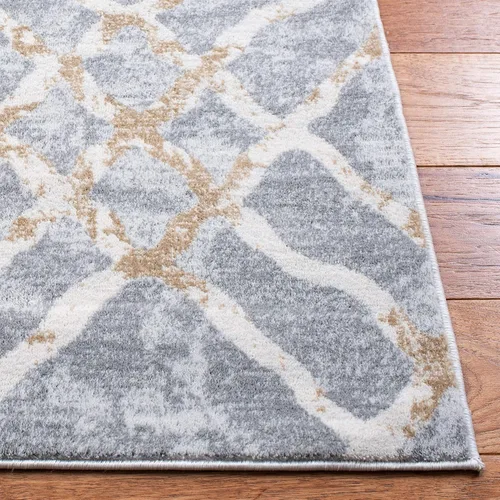 Vista 4 de MARTHA STEWART x Safavieh MSR0957G - Alfombra enrejada que no desprende pelusa para sala de estar, comedor y dormitorio, 5 pies 3 pulgadas x 7 pies