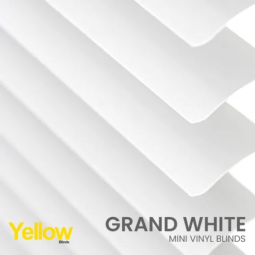 Vista 5 de Mini persianas, vinilo, 42 x 48 pulgadas, blanco grande, inalámbrico, filtro de luz, interior, instalación interna Grand White