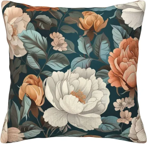 Vista 8 de 2 fundas de almohada de pana, fundas de almohada cuadradas suaves y cuadradas para sofá, sala de estar, 16 x 16 pulgadas