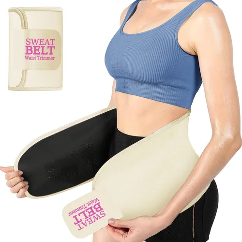Vista 10 de ZPP Entrenador de cintura para mujeres y hombres, banda de sudor de neopreno, cinturón reductor de cintura adelgazante para entrenamiento