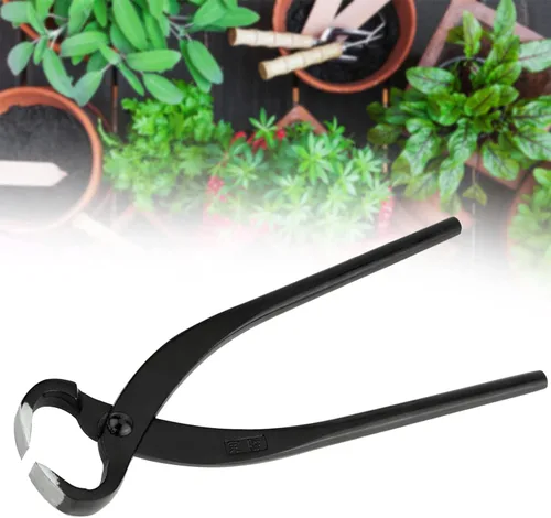 Vista 4 de Cortador de ramas Herramientas profesionales de bonsái, aleación de acero al manganeso 8.071 in cortador cóncavo plantas de jardinería podadora