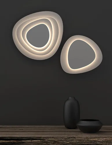 Vista 2 de Sonneman SON2692.98 - Apliques de pared LED modernos y contemporáneos, color blanco texturizado