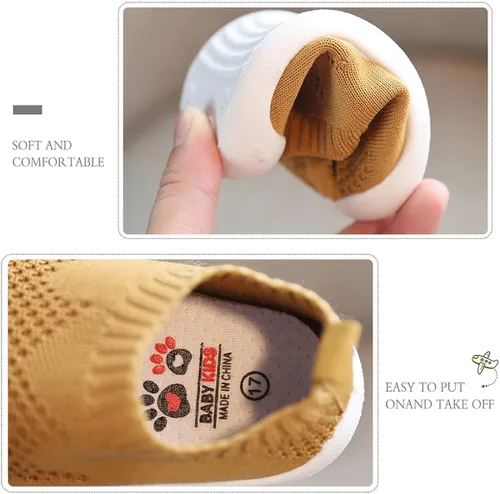 Vista 4 de DEBAIJIA - Zapatos para el bebé que camina por primera vez, 1-4 Años, Zapatos de Niño Zapatillas de Niño Infantil