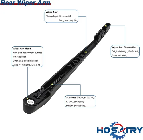Vista 3 de Juego de limpiaparabrisas trasero para Honda Odyssey 2011-2017 Conjunto de limpiaparabrisas trasero 76720-TK8-A01 76730-TK8-A21