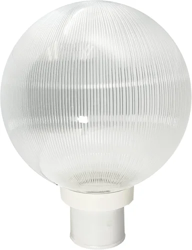 Vista 9 de KASTLITE Accesorio de iluminación combinado de poste de lámpara Lente acrílica transparente de 10 pulgadas con instalador negro y montaje
