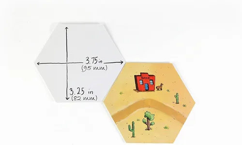 Vista 6 de Apostrophe Games Naipes hexagonales en blanco