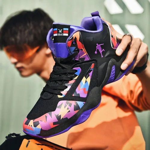 Vista 8 de Ucilxi Nuevos zapatos de baloncesto de moda tejida voladora