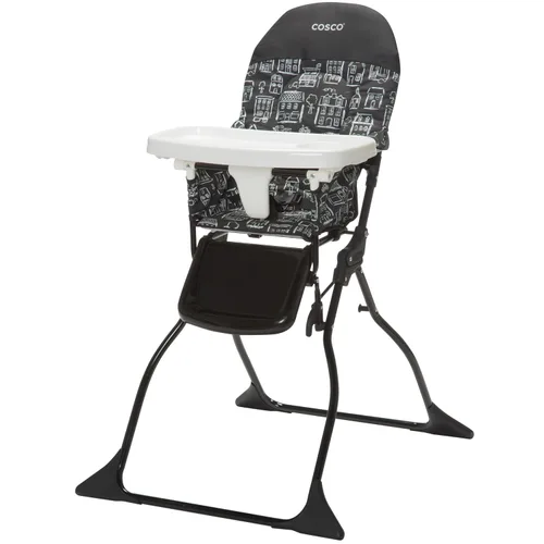Vista 14 de Cosco Silla alta simple plegable para bebé, Silla alta plegable simple, diseño conveniente, ligero y compacto, Comet