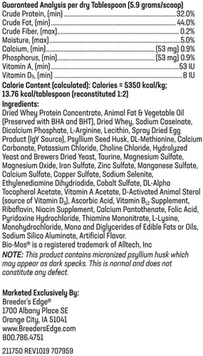 Vista 7 de Breeder's Edge Foster Care - Reemplazo de leche en polvo para gatitos felinos, fórmula para recién nacidos y gatos adultos, nutrición completa