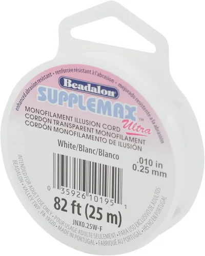 Vista 13 de Beadalon Hilo para cuentas SuppleMax, transparente, 0.01 in / .006 pulgadas