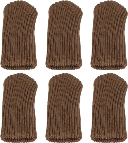 Vista 6 de LiebeWH 20 piezas de protectores de piso de punto, calcetines de muebles de doble grosor para patas de piso para escritorios