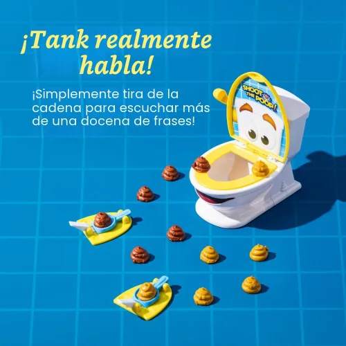 Vista 2 de Brybelly Shoot The Poop - El juego original de inodoro parlante para niños y familias - Divertido juego de lanzamiento de caca de acción rápida