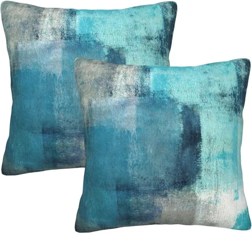 Vista 15 de Juego de 2 fundas de almohada con estampado de leopardo abstracto de animales africanos y vida silvestre, retro, fundas de almohada para decoración