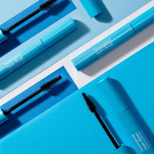 Vista 5 de Neutrogena Hydro Boost - Máscara de pestañas enriquecida con ácido hialurónico hidratante, vitamina E y queratina para pestañas secas o quebradizas
