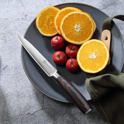 Vista 8 de PAUDIN Cuchillo de chef, cuchillo Santoku y cuchillo utilitario