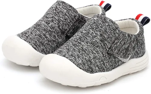 Vista 2 de Peggy Piggy Zapatos de bebé para caminar, zapatos para niños y niñas, zapatillas antideslizantes para primeros pasos, malla transpirable, zapatos
