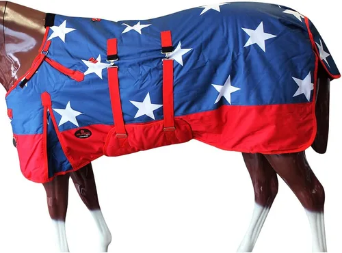 Vista 32 de HILASON Manta de Caballo de Poly Impermeable de Invierno 1200D con Envolvente de Vientre Mantas de Exterior para Caballos Vino
