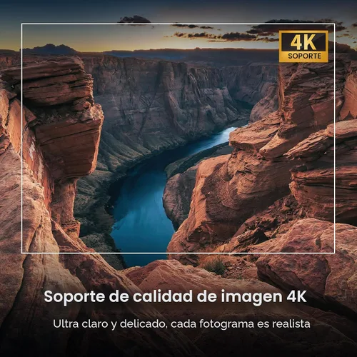Vista 4 de HAPPRUN Proyector Native 1080P, proyector de cine en casa Bluetooth con altavoz integrado, compatible con teléfono inteligente, HDMI, Fire Stick