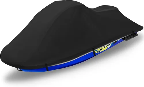Vista 9 de Funda para Jet Ski Remolcable, Cubierta PWC 300D Resistente al Agua de Servicio Pesado con Rejillas de Ventilación con Tira Reflectante, Se Adapta a
