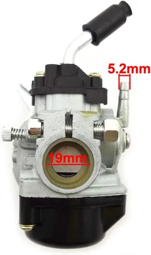 Vista 4 de Carburador de carreras de carbohidratos para 50cc 60cc 80cc 2 tiempos motor de gas bicicleta motorizada 47cc 49cc Mini Moto ATV Quad Dirt Pocket Bike